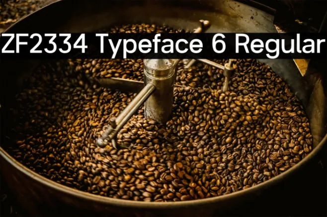 ZF2334 Typeface 6 Regular Example 1
