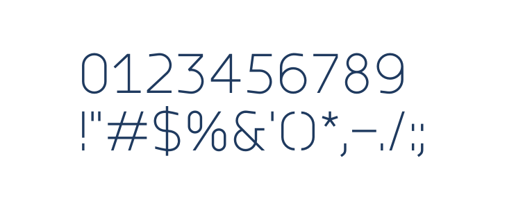 ZF2334 Typeface 63 Regular Other Characters