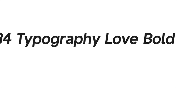 ZF2334 Typography Love Bold Italic Logo