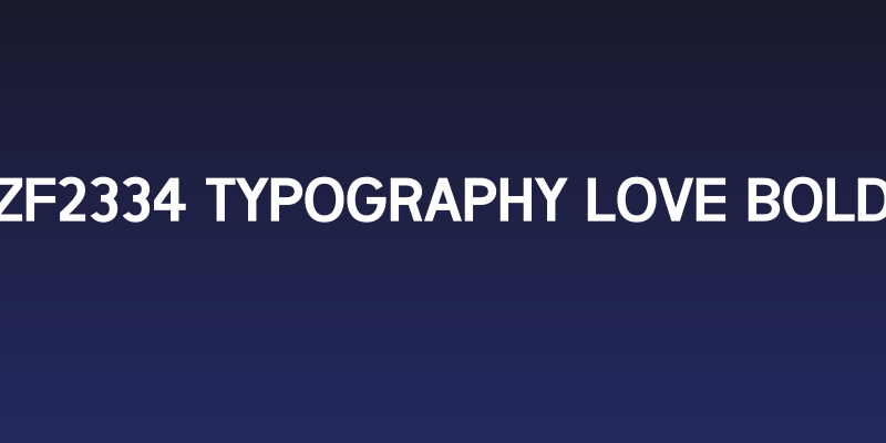 ZF2334 Typography Love Bold Social Header
