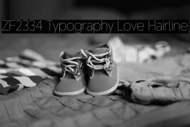 ZF2334 Typography Love Hairline Schriftart examples
