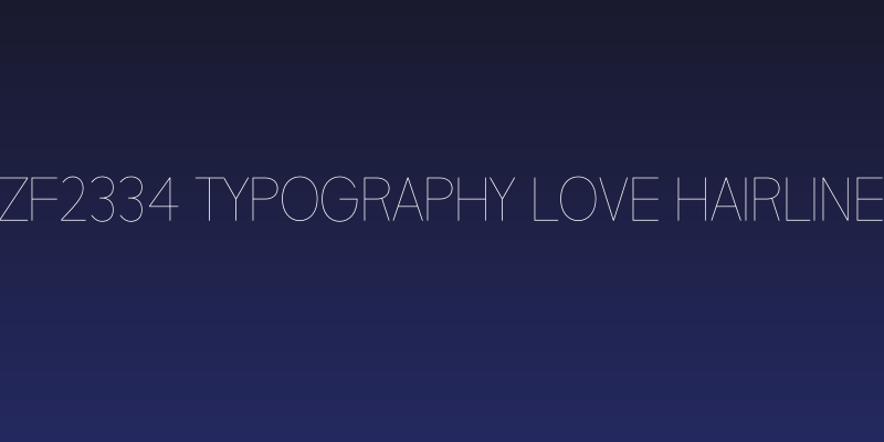 ZF2334 Typography Love Hairline Social Header