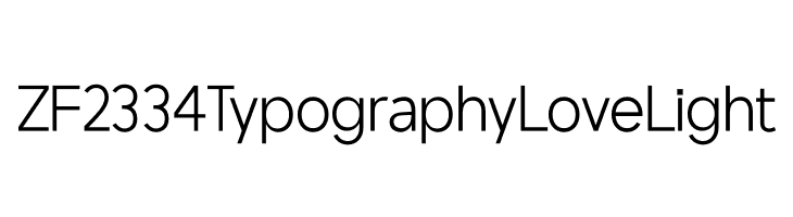 ZF2334 Typography Love Light  Free Fonts Download