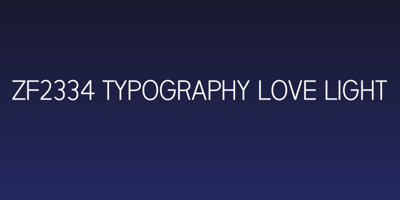 ZF2334 Typography Love Light Social Header