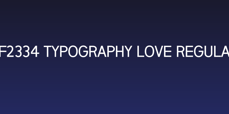 ZF2334 Typography Love Regular Social Header
