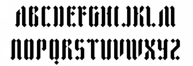 zfraktur eYe/FS Regular Font Litere mari