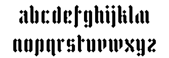 zfraktur eYe/FS Regular Font LOWERCASE
