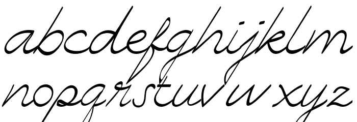 Zhafir Font LOWERCASE