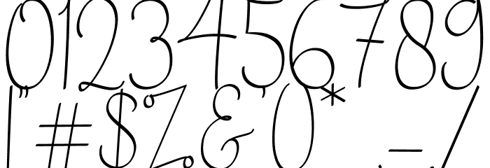 Zhafran Font OTHER CHARS