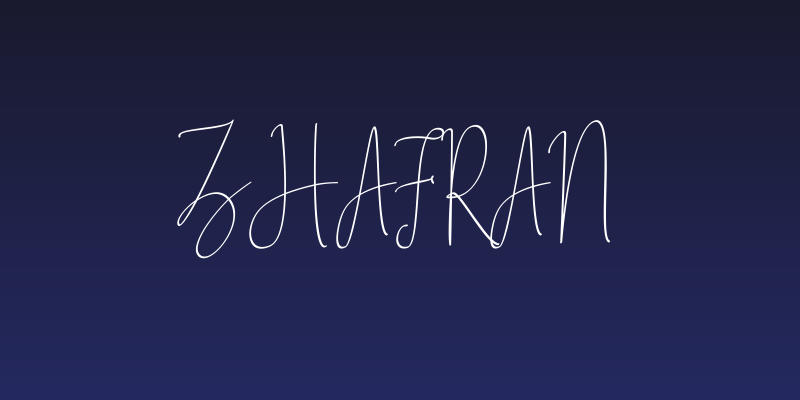 Zhafran Social Header