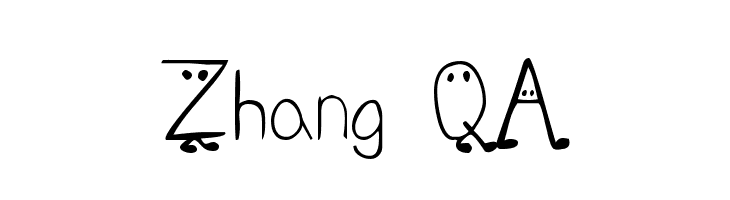 Zhang QA  Frei Schriftart Herunterladen