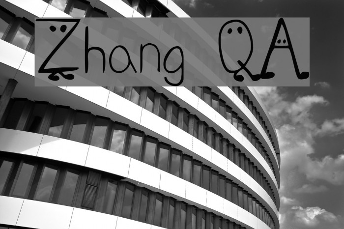 Zhang QA Font examples