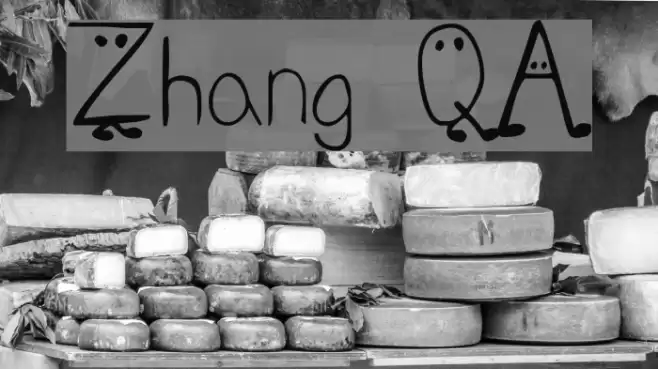 Zhang QA Font examples