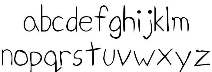 Zhang QA Font LOWERCASE