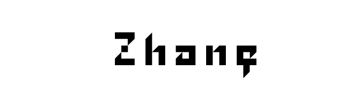Zhang  Frei Schriftart Herunterladen