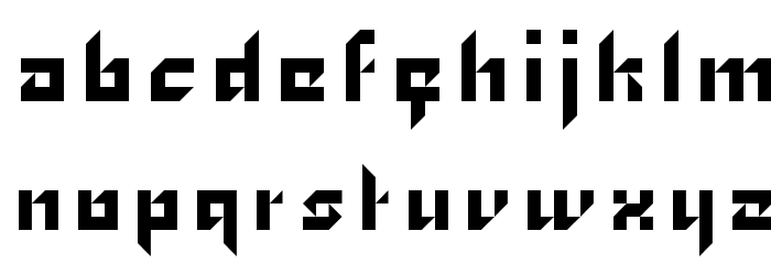 Zhang Font LOWERCASE