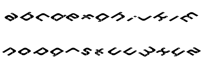 Zhed Font LOWERCASE