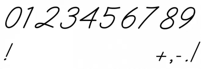 Zhegotte Font OTHER CHARS