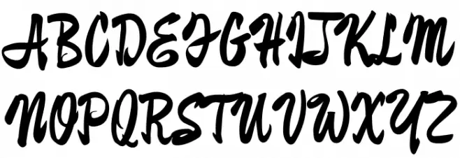 Zhi Mang Xing Regular Font Litere mari