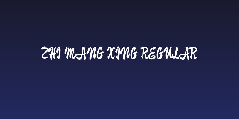 Zhi Mang Xing Regular Social Header