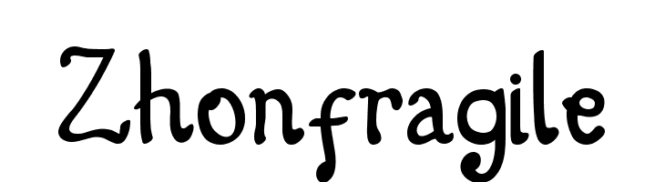 Zhonfragile  免费字体下载