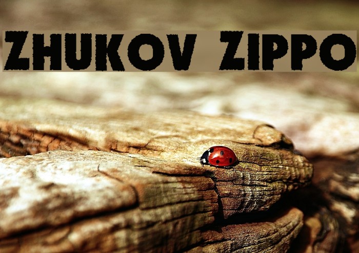 Zhukov Zippo Font examples