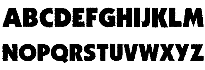 Zhukov Zippo Font LOWERCASE