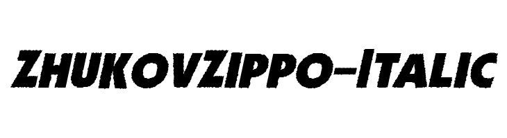 ZhukovZippo-Italic  Frei Schriftart Herunterladen