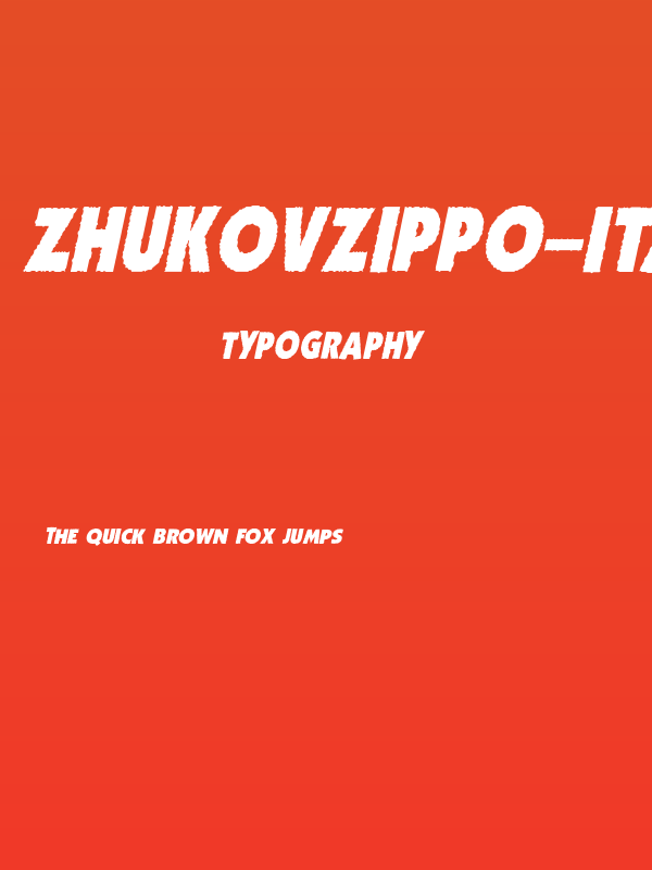ZhukovZippo-Italic Poster