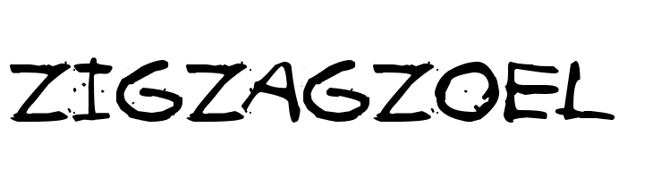 ZIGZAGZOEL  नि: शुल्क फ़ॉन्ट्स डाउनलोड