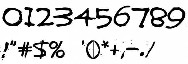 ZIGZAGZOEL Font OTHER CHARS