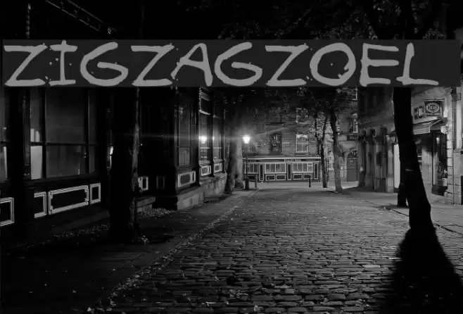 ZIGZAGZOEL Font examples