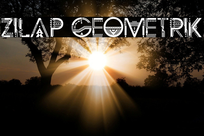 ZILAP GEOMETRIK Font examples
