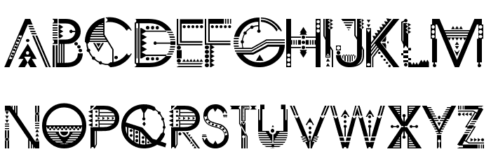 ZILAP GEOMETRIK Font LOWERCASE
