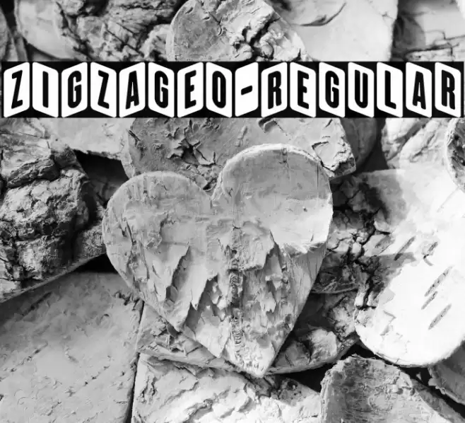 ZiGzAgEo-Regular Font examples