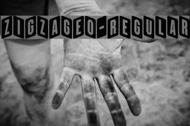 ZiGzAgEo-Regular Font examples