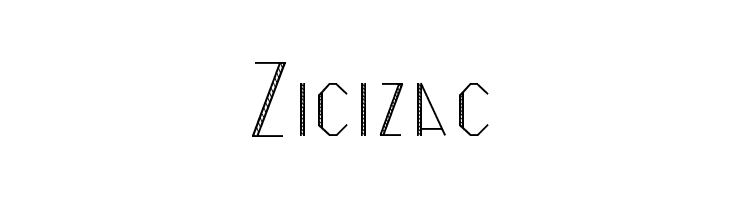 Zicizac  Fuentes Gratis Descargar