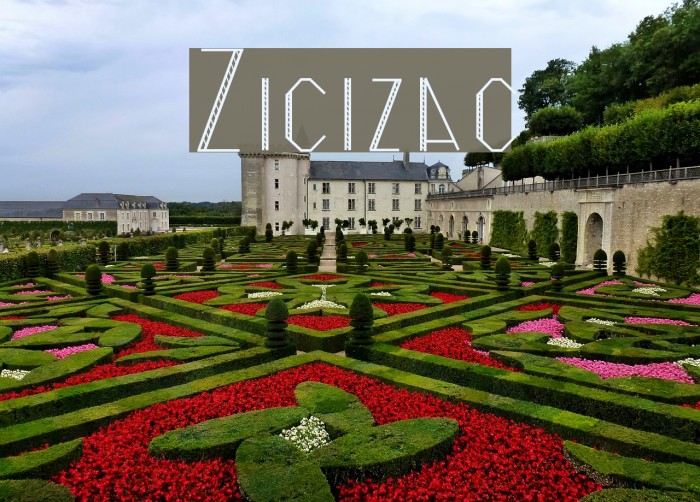 Zicizac Font examples