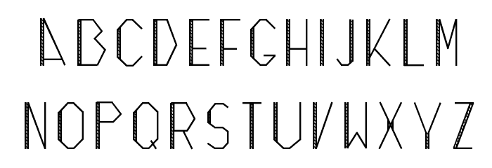 Zicizac Font LOWERCASE