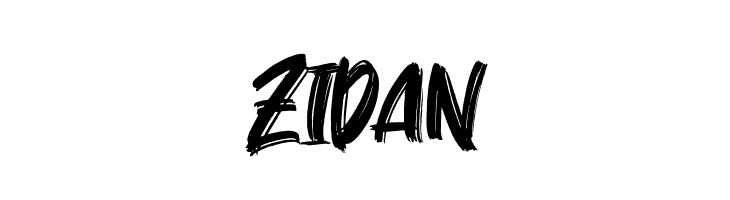 Zidan  Frei Schriftart Herunterladen