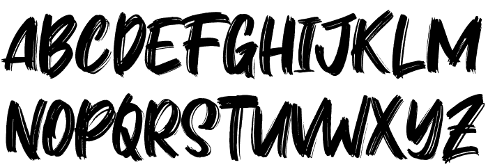 Zidan Font LOWERCASE