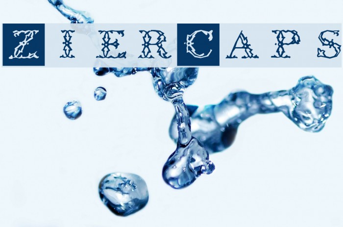ZierCaps لخطوط تنزيل examples