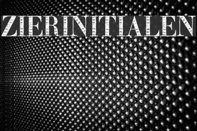 Zierinitialen2 Font examples