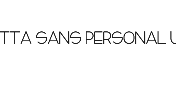Zietta Sans Personal Use Logo