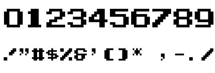 Zig Font OTHER CHARS