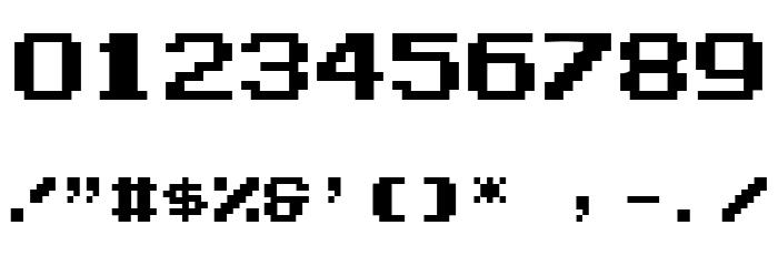 Zig Font OTHER CHARS