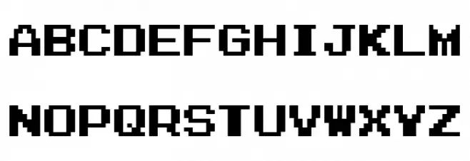 Zig Font Litere mari