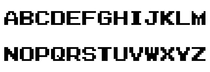 Zig Font LOWERCASE
