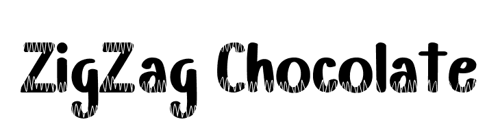 ZigZag Chocolate  Frei Schriftart Herunterladen