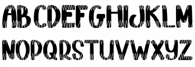 ZigZag Chocolate Schriftart Groß